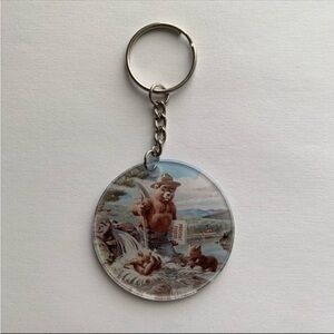 Smokey bear keychain purse charm new
